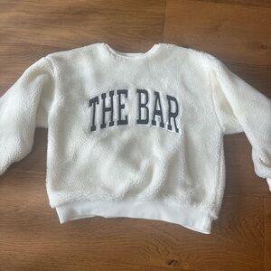 The Bar Cream Fleece Pullover